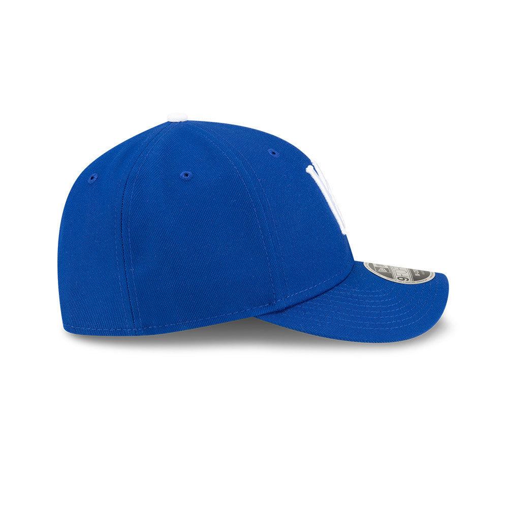 Kansas City Royals Blue New Era Player Replica M-Crown 9FORTY Adjustable Hat Official Team Hat Sports Fan Cap Official MLB Team Hat Baseball Fan Cap