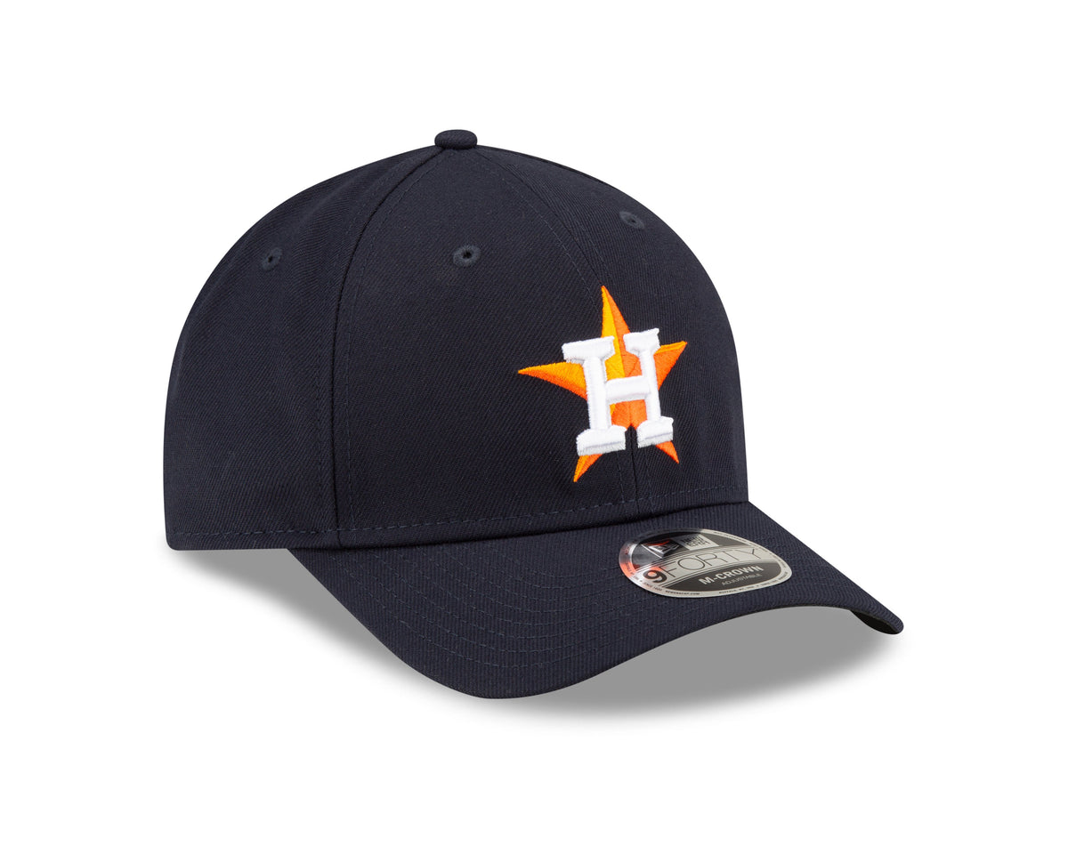 Houston Astros Navy Home New Era Player Replica M-Crown 9FORTY Adjustable Hat Official Team Hat Sports Fan Cap Official MLB Team Hat Baseball Fan Cap