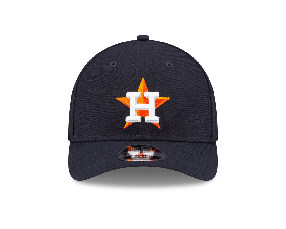 Houston Astros Navy Home New Era Player Replica M-Crown 9FORTY Adjustable Hat Official Team Hat Sports Fan Cap Official MLB Team Hat Baseball Fan Cap