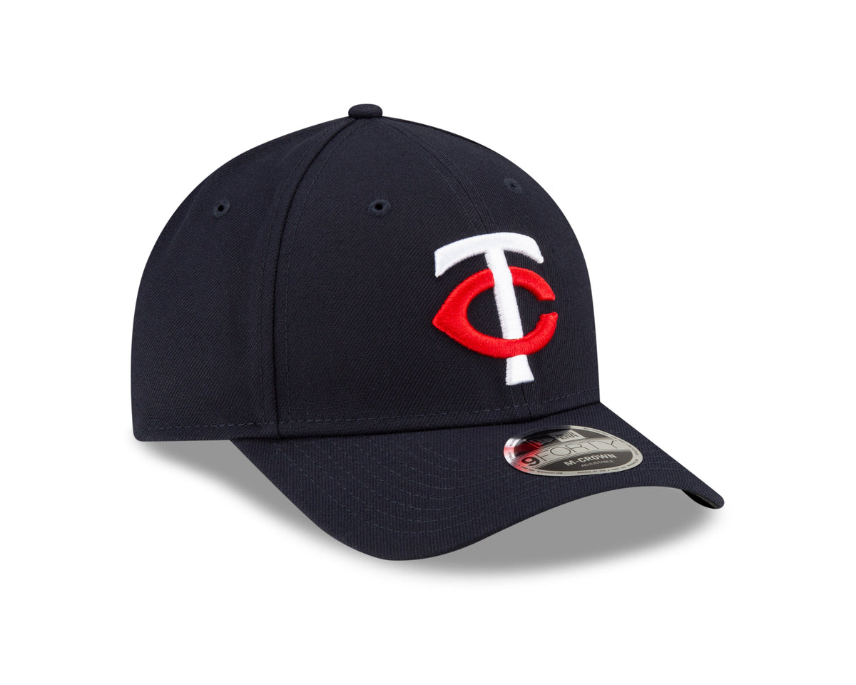 Minnesota Twins Navy New Era Player Replica M-Crown 9FORTY Adjustable Hat Official Team Hat Sports Fan Cap Official MLB Team Hat Baseball Fan Cap
