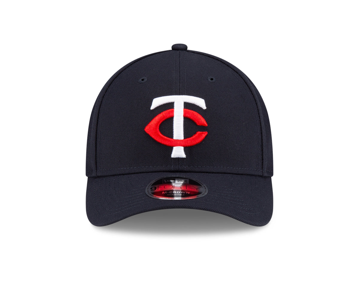 Minnesota Twins Navy New Era Player Replica M-Crown 9FORTY Adjustable Hat Official Team Hat Sports Fan Cap Official MLB Team Hat Baseball Fan Cap