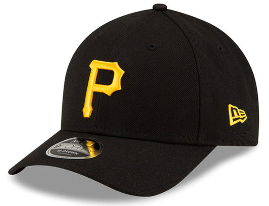 Pittsburgh Pirates Black New Era Player Replica M-Crown 9FORTY Adjustable Hat Official Team Hat Sports Fan Cap Official MLB Team Hat Baseball Fan Cap
