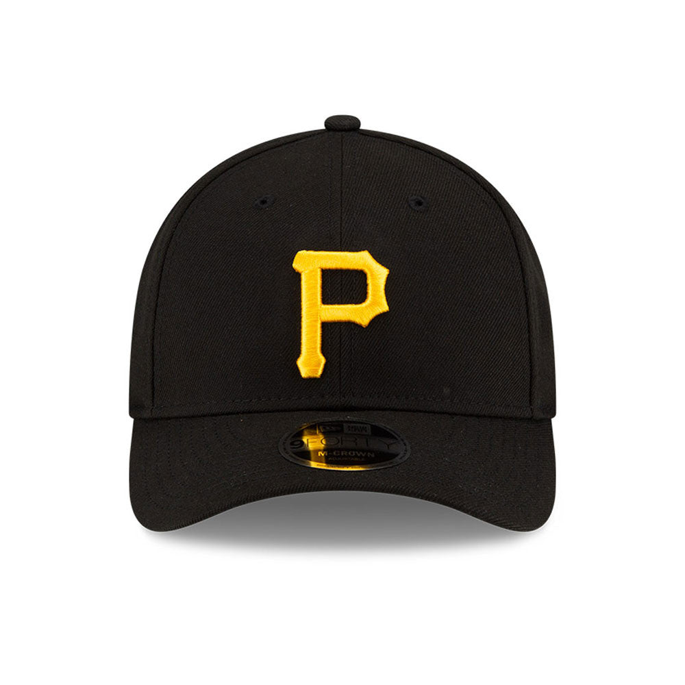 Pittsburgh Pirates Black New Era Player Replica M-Crown 9FORTY Adjustable Hat Official Team Hat Sports Fan Cap Official MLB Team Hat Baseball Fan Cap