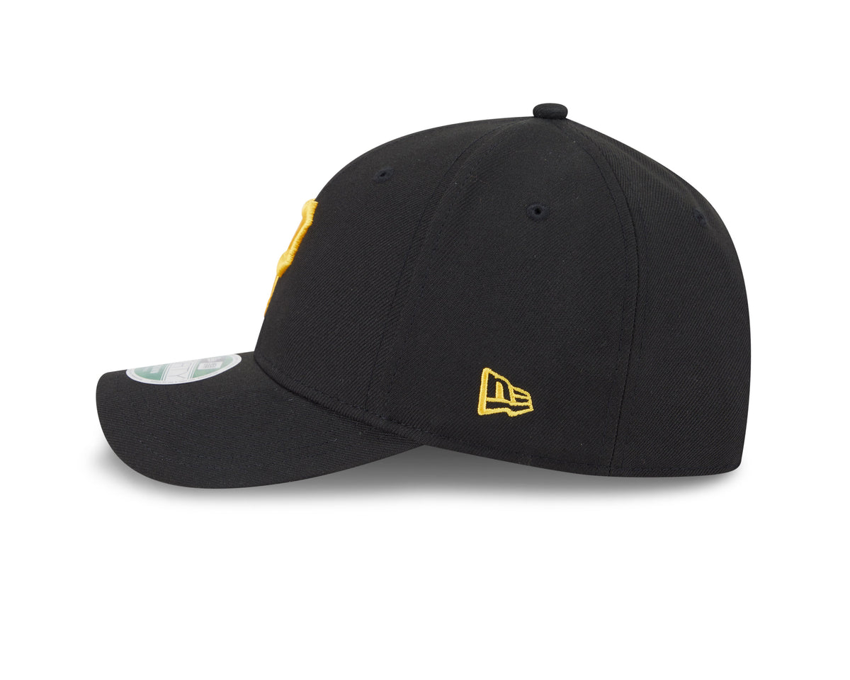 Pittsburgh Pirates Black New Era Player Replica M-Crown 9FORTY Adjustable Hat Official Team Hat Sports Fan Cap Official MLB Team Hat Baseball Fan Cap