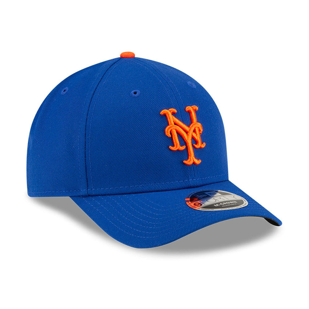 New York Mets Royal Blue New Era Player Replica M-Crown 9FORTY Adjustable Hat Official Team Hat Sports Fan Cap Official MLB Team Hat Baseball Fan Cap
