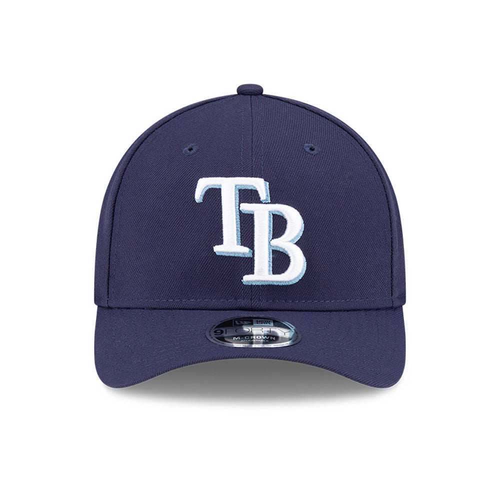 Tampa Bay Rays Navy New Era Player Replica M-Crown 9FORTY Adjustable Hat Official Team Hat Sports Fan Cap Official MLB Team Hat Baseball Fan Cap