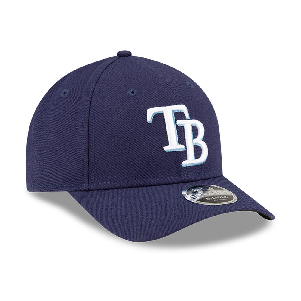 Tampa Bay Rays Navy New Era Player Replica M-Crown 9FORTY Adjustable Hat Official Team Hat Sports Fan Cap Official MLB Team Hat Baseball Fan Cap