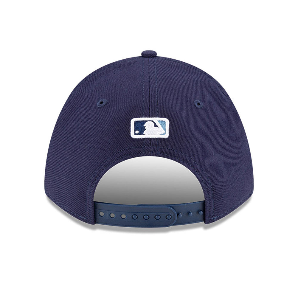 Tampa Bay Rays Navy New Era Player Replica M-Crown 9FORTY Adjustable Hat Official Team Hat Sports Fan Cap Official MLB Team Hat Baseball Fan Cap