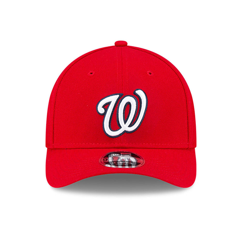 Washington Nationals Red New Era Player Replica M-Crown 9FORTY Adjustable Hat Official Team Hat Sports Fan Cap Official MLB Team Hat Baseball Fan Cap