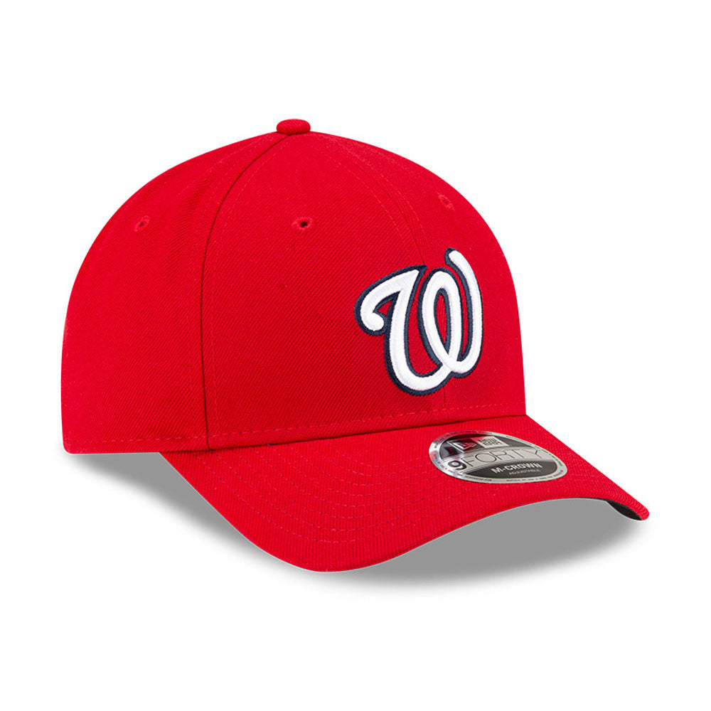 Washington Nationals Red New Era Player Replica M-Crown 9FORTY Adjustable Hat Official Team Hat Sports Fan Cap Official MLB Team Hat Baseball Fan Cap