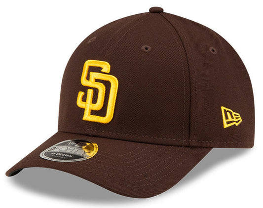 San Diego Padres Brown New Era Player Replica M-Crown 9FORTY Adjustable Hat Official Team Hat Sports Fan Cap Official MLB Team Hat Baseball Fan Cap