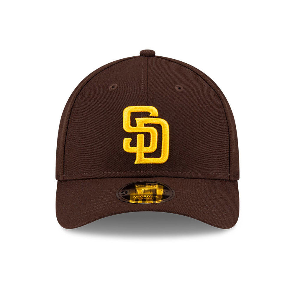 San Diego Padres Brown New Era Player Replica M-Crown 9FORTY Adjustable Hat Official Team Hat Sports Fan Cap Official MLB Team Hat Baseball Fan Cap