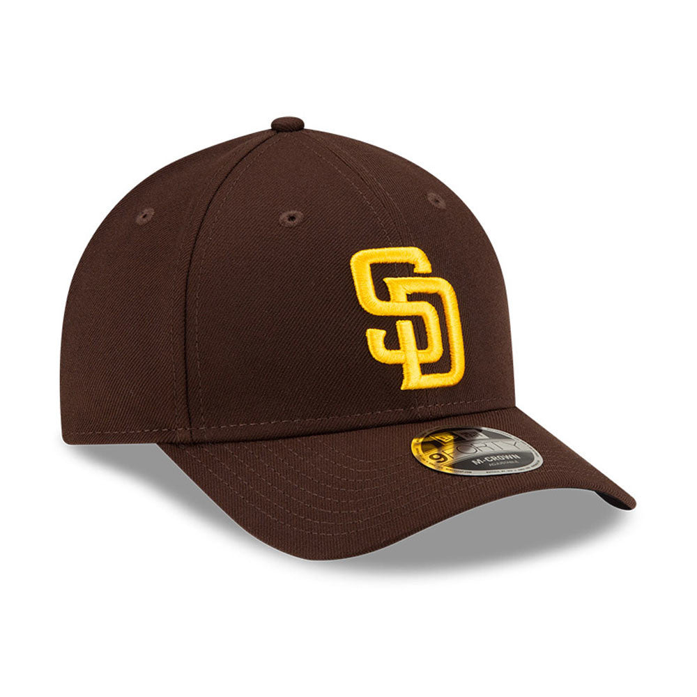 San Diego Padres Brown New Era Player Replica M-Crown 9FORTY Adjustable Hat Official Team Hat Sports Fan Cap Official MLB Team Hat Baseball Fan Cap