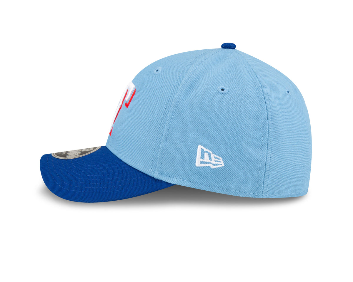 Texas Rangers Blue Alternate New Era Player Replica M-Crown 9FORTY Adjustable Hat Official Team Hat Sports Fan Cap Official MLB Team Hat Baseball Fan