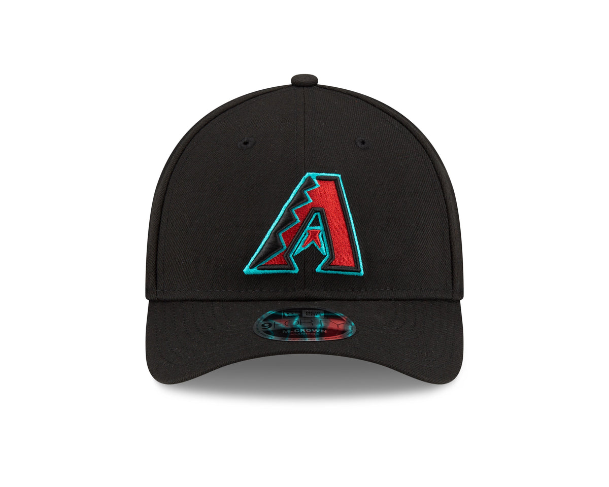 Arizona Diamondbacks Black Alternate New Era Player Replica M-Crown 9FORTY Adjustable Hat Official Team Hat Sports Fan Cap Official MLB Team Hat Baseb