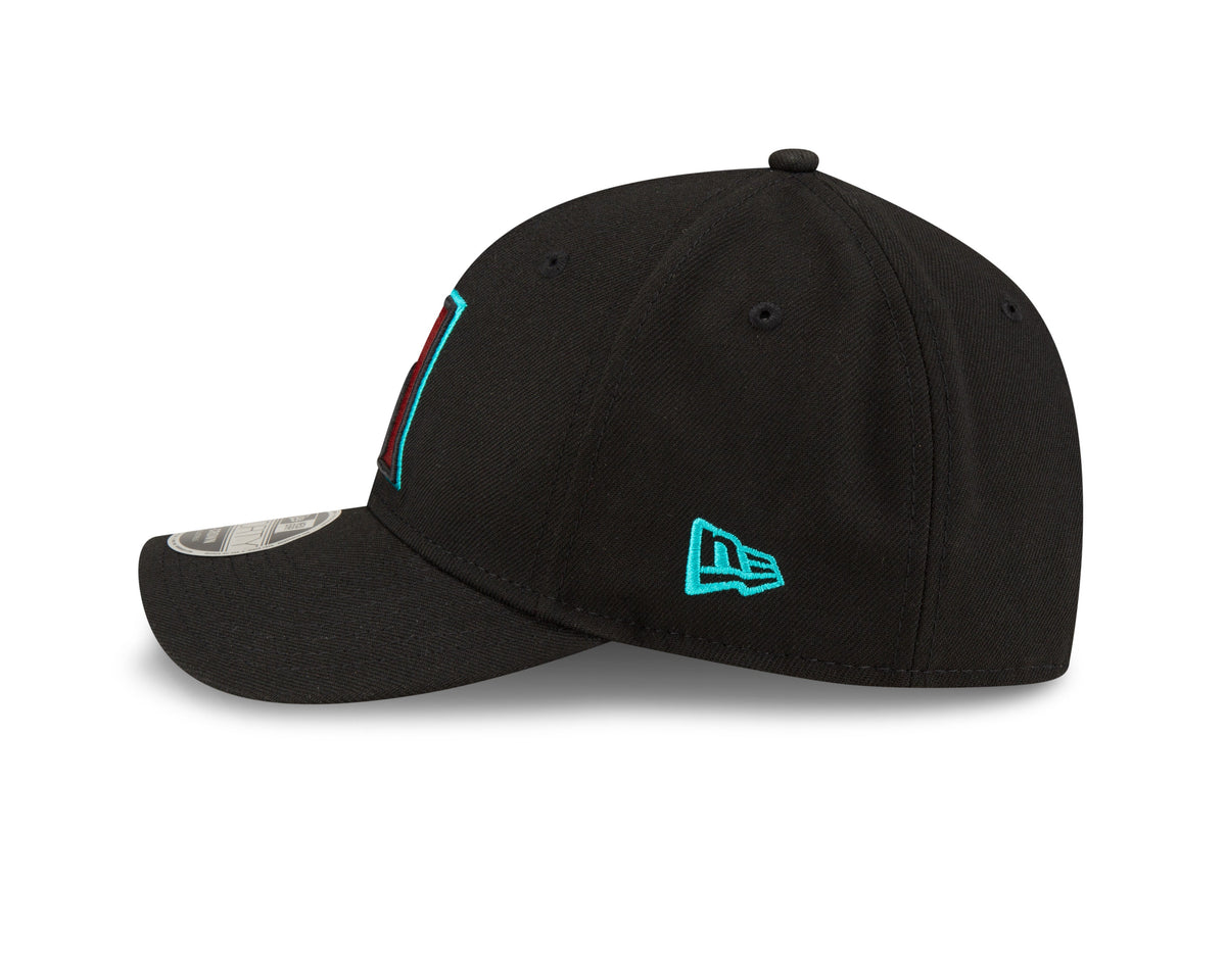Arizona Diamondbacks Black Alternate New Era Player Replica M-Crown 9FORTY Adjustable Hat Official Team Hat Sports Fan Cap Official MLB Team Hat Baseb