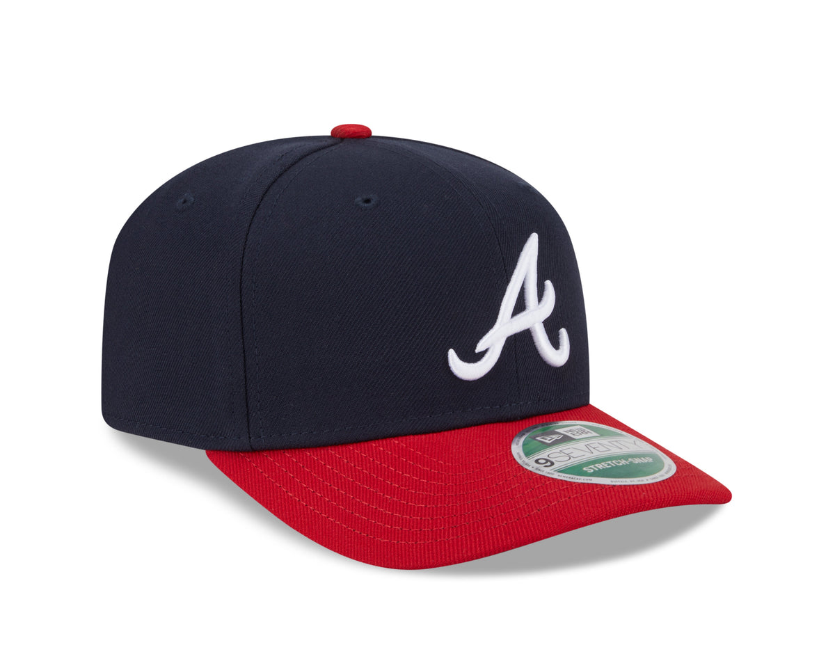 Atlanta Braves New Era Player Replica 9SEVENTY Stretch Snap Adjustable Hat Official Team Hat Sports Fan Cap Official MLB Team Hat Baseball Fan Cap