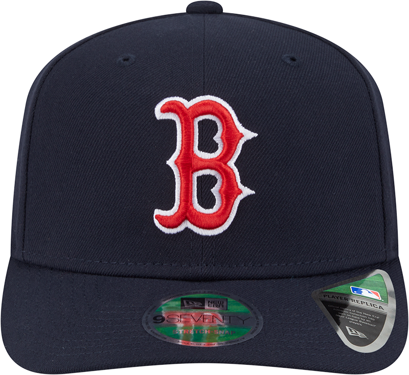 Boston Red Sox Navy New Era Player Replica 9SEVENTY Stretch Snap Adjustable Hat Official Team Hat Sports Fan Cap Official MLB Team Hat Baseball Fan Ca