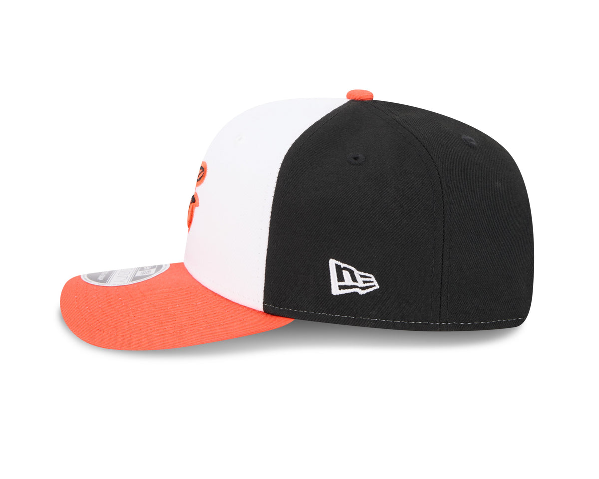 Baltimore Orioles Home New Era Player Replica 9SEVENTY Stretch Snap Adjustable Hat Official Team Hat Sports Fan Cap Official MLB Team Hat Baseball Fan