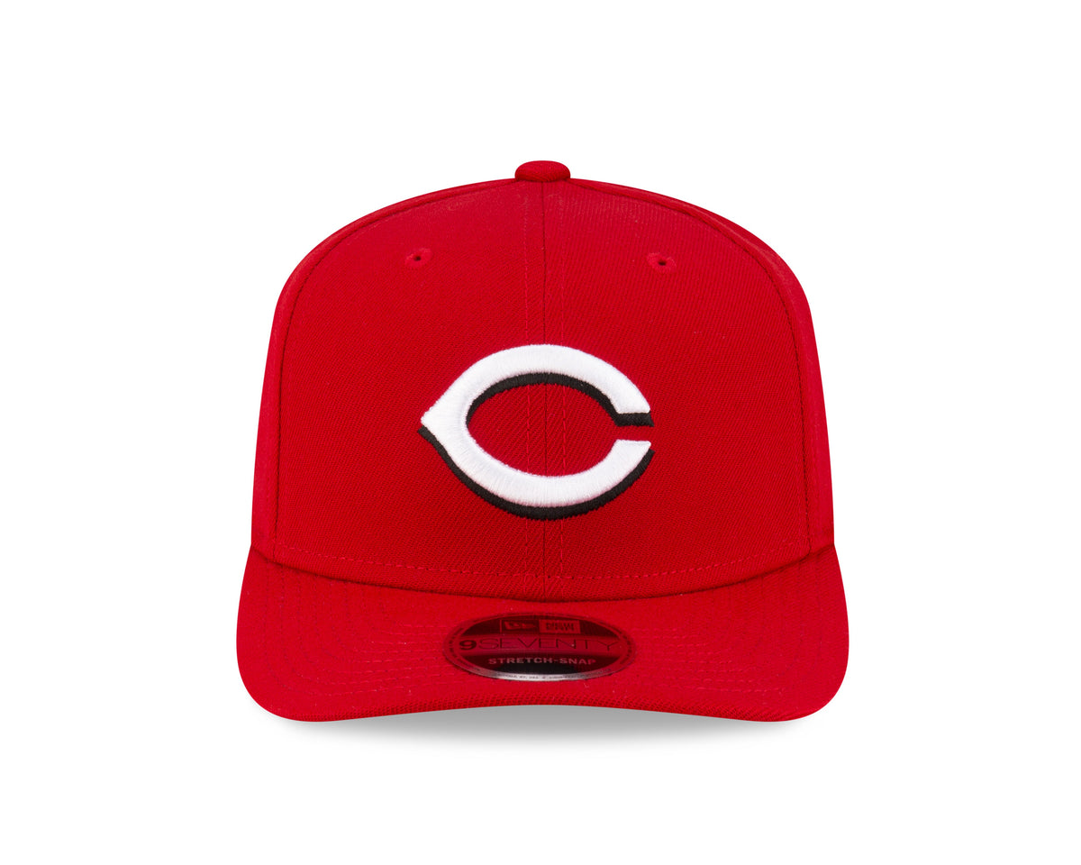 Cincinnati Reds New Era Player Replica 9SEVENTY Stretch Snap Adjustable Hat Official Team Hat Sports Fan Cap Official MLB Team Hat Baseball Fan Cap