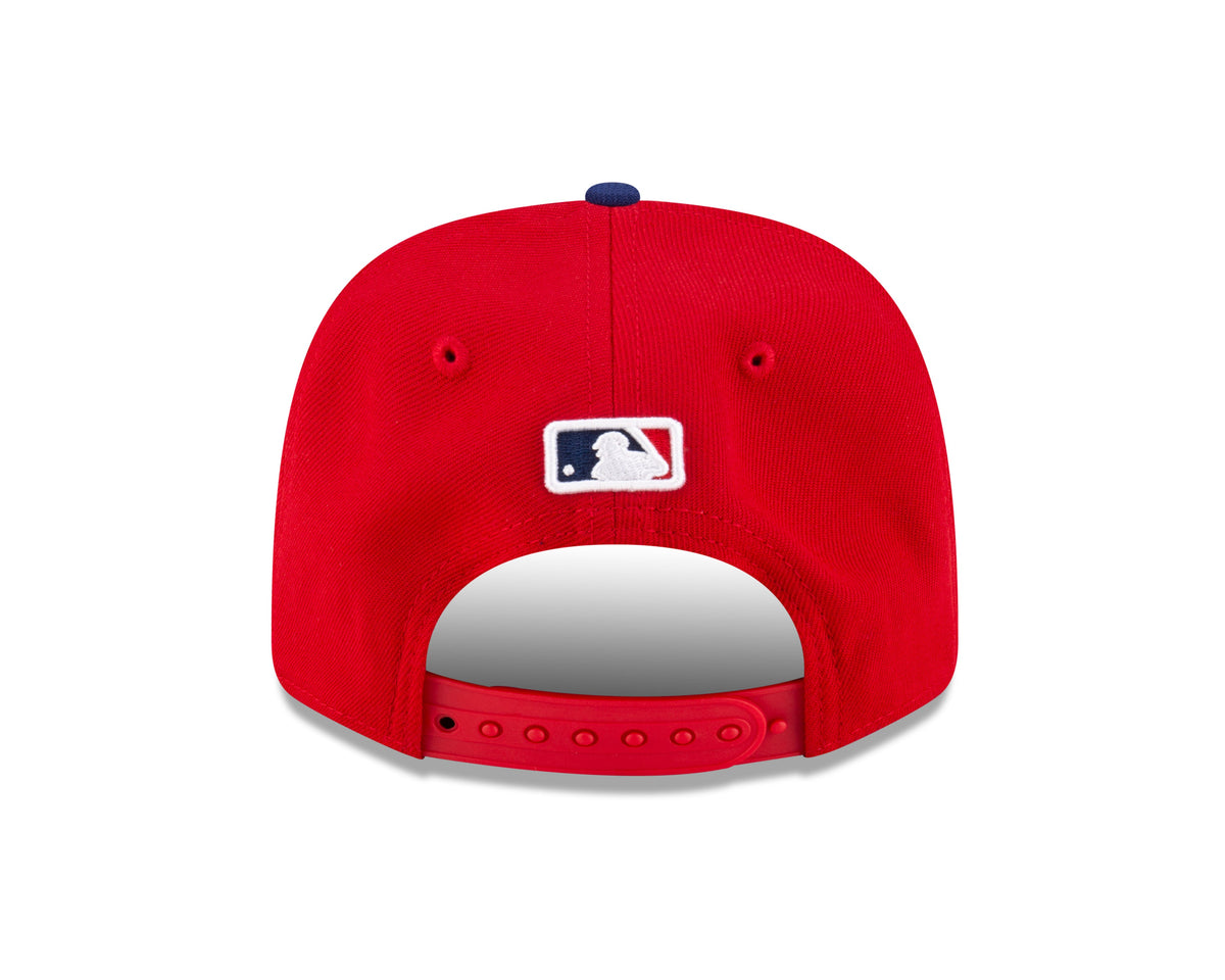 Philadelphia Phillies Red New Era Player Replica 9SEVENTY Stretch Snap Adjustable Hat Official Team Hat Sports Fan Cap Official MLB Team Hat Baseball