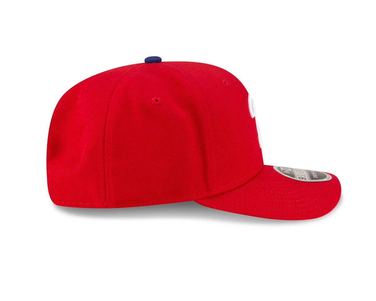 Philadelphia Phillies Red New Era Player Replica 9SEVENTY Stretch Snap Adjustable Hat Official Team Hat Sports Fan Cap Official MLB Team Hat Baseball