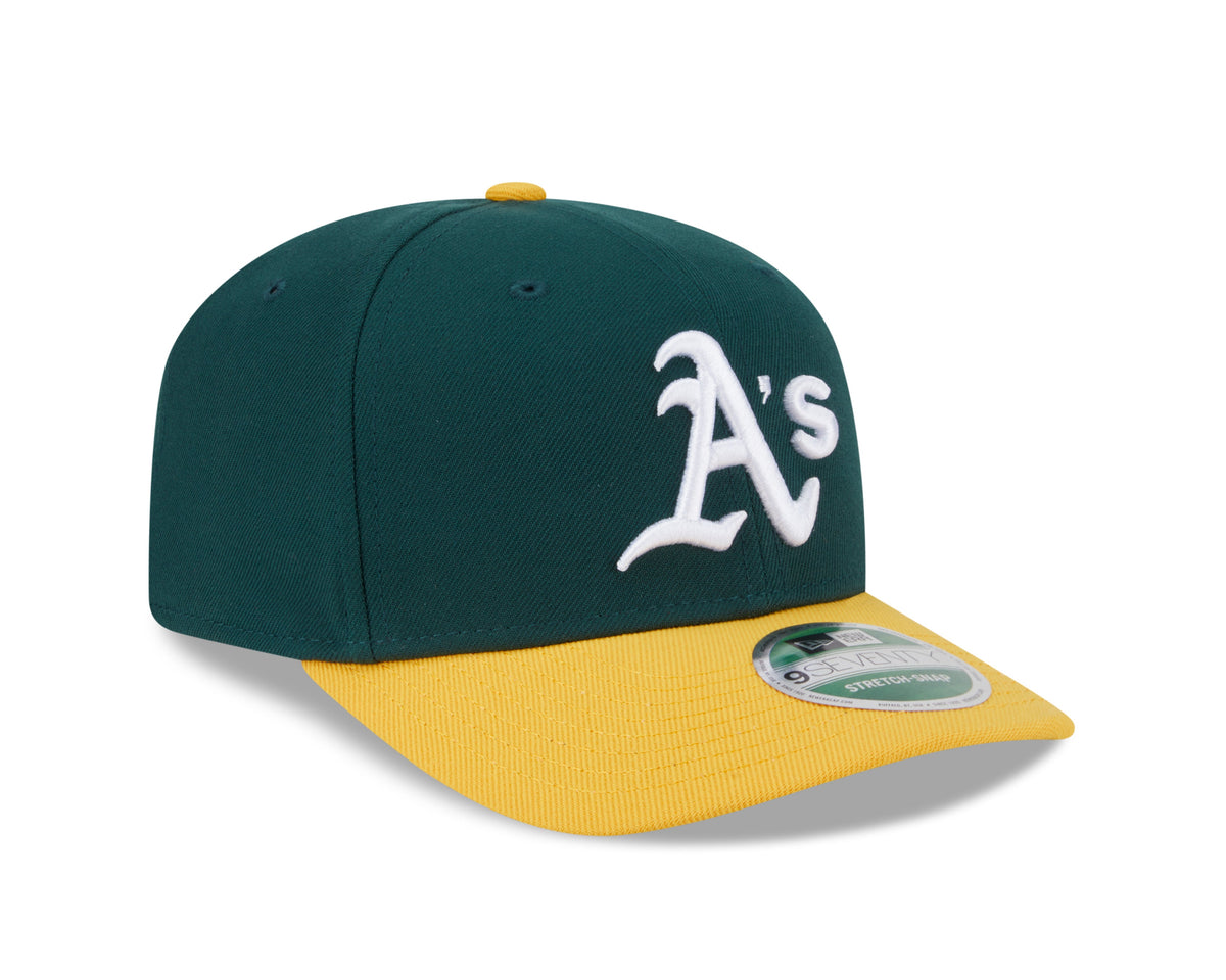 Athletics Green New Era Player Replica 9SEVENTY Stretch Snap Adjustable Hat Official Team Hat Sports Fan Cap Official MLB Team Hat Baseball Fan Cap
