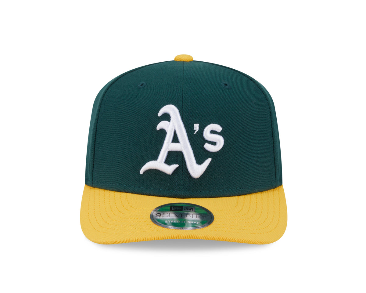 Athletics Green New Era Player Replica 9SEVENTY Stretch Snap Adjustable Hat Official Team Hat Sports Fan Cap Official MLB Team Hat Baseball Fan Cap