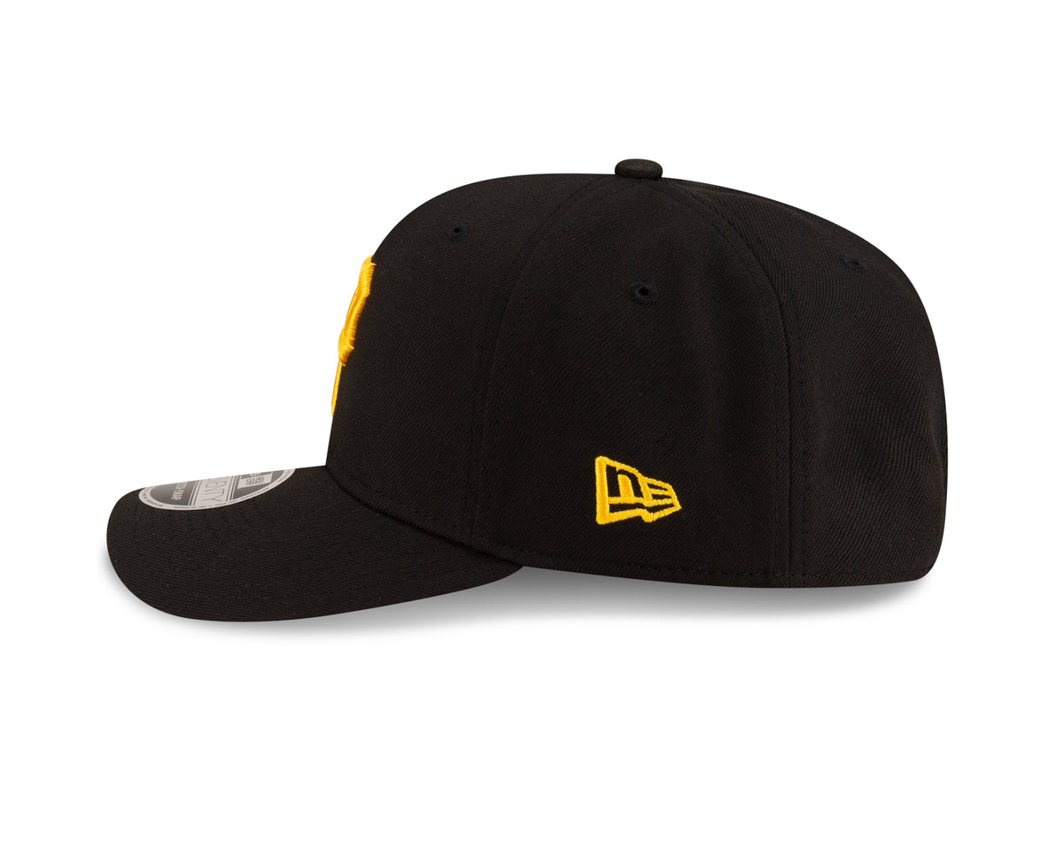 Pittsburgh Pirates Black New Era Player Replica 9SEVENTY Stretch Snap Adjustable Hat Official Team Hat Sports Fan Cap Official MLB Team Hat Baseball F