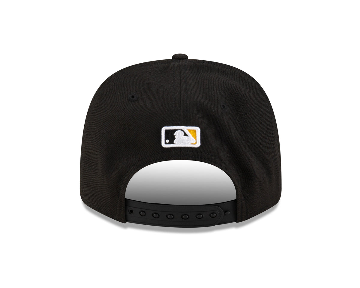 Pittsburgh Pirates Black New Era Player Replica 9SEVENTY Stretch Snap Adjustable Hat Official Team Hat Sports Fan Cap Official MLB Team Hat Baseball F