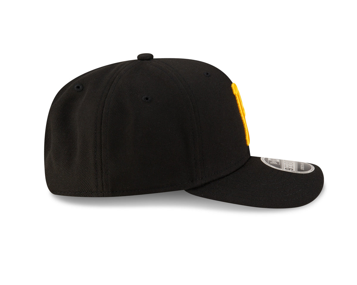 Pittsburgh Pirates Black New Era Player Replica 9SEVENTY Stretch Snap Adjustable Hat Official Team Hat Sports Fan Cap Official MLB Team Hat Baseball F