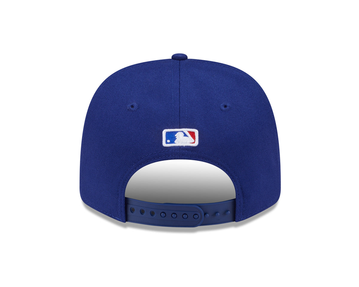 Texas Rangers Blue New Era Player Replica 9SEVENTY Stretch Snap Adjustable Hat Official Team Hat Sports Fan Cap Official MLB Team Hat Baseball Fan Cap