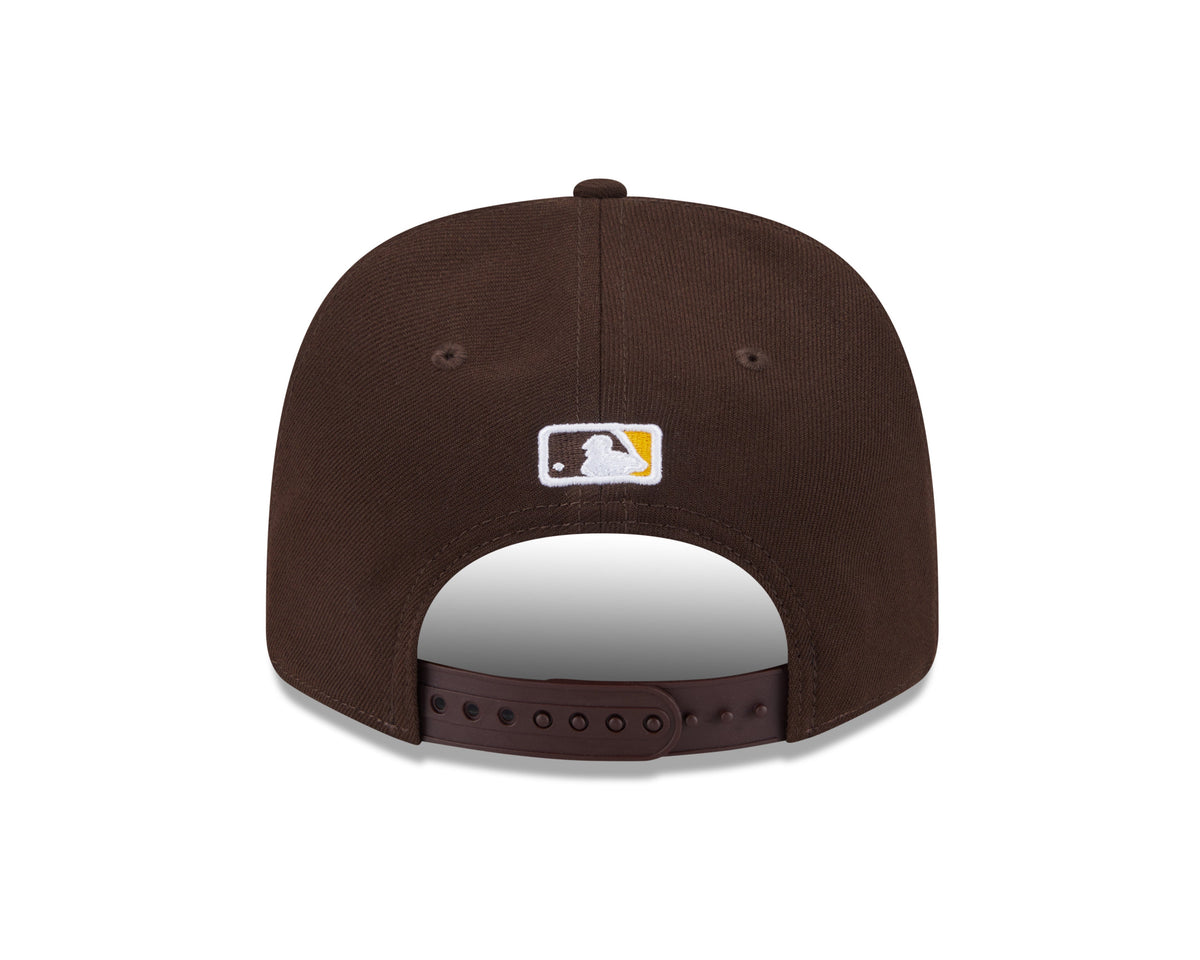 San Diego Padres Brown New Era Player Replica 9SEVENTY Stretch Snap Adjustable Hat Official Team Hat Sports Fan Cap Official MLB Team Hat Baseball Fan