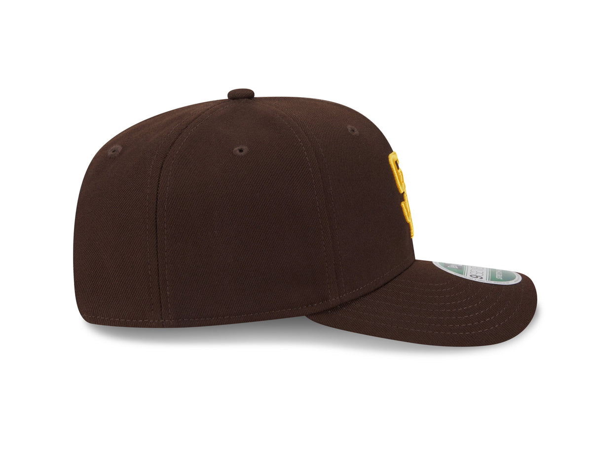 San Diego Padres Brown New Era Player Replica 9SEVENTY Stretch Snap Adjustable Hat Official Team Hat Sports Fan Cap Official MLB Team Hat Baseball Fan