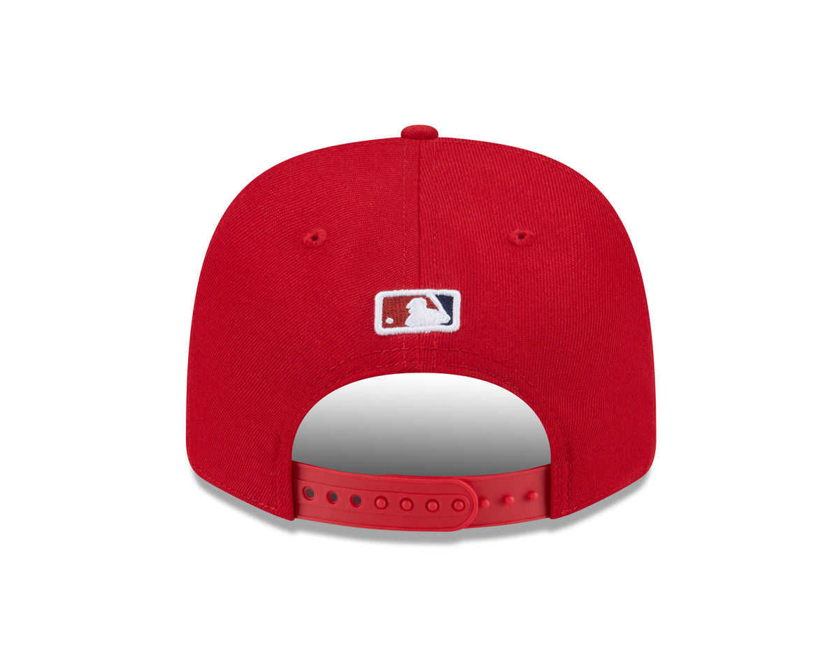 Washington Nationals Red New Era Player Replica 9SEVENTY Stretch Snap Adjustable Hat Official Team Hat Sports Fan Cap Official MLB Team Hat Baseball F