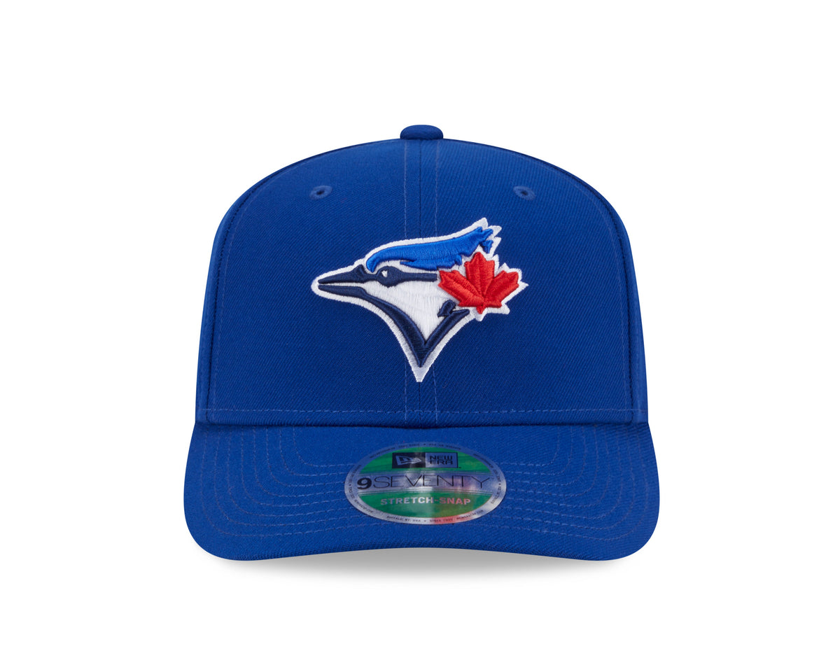 Toronto Blue Jays Blue New Era Player Replica 9SEVENTY Stretch Snap Adjustable Hat Official Team Hat Sports Fan Cap Official MLB Team Hat Baseball Fan