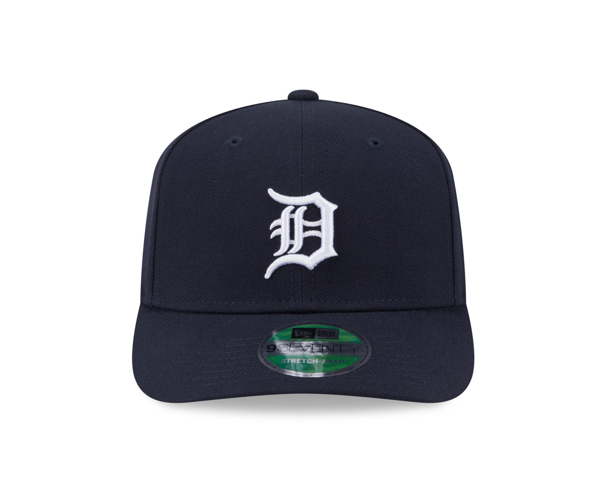 Detroit Tigers Navy New Era Player Replica 9SEVENTY Stretch Snap Adjustable Hat Official Team Hat Sports Fan Cap Official MLB Team Hat Baseball Fan Ca