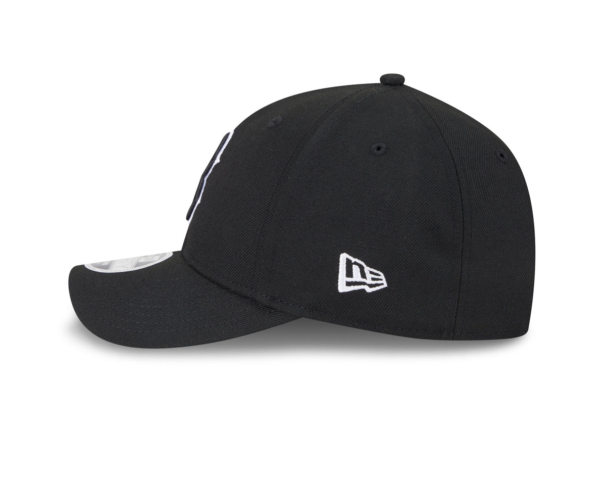 Boston Red Sox Black and White New Era M-Crown 9FORTY Adjustable Hat Official Team Hat Sports Fan Cap Official MLB Team Hat Baseball Fan Cap
