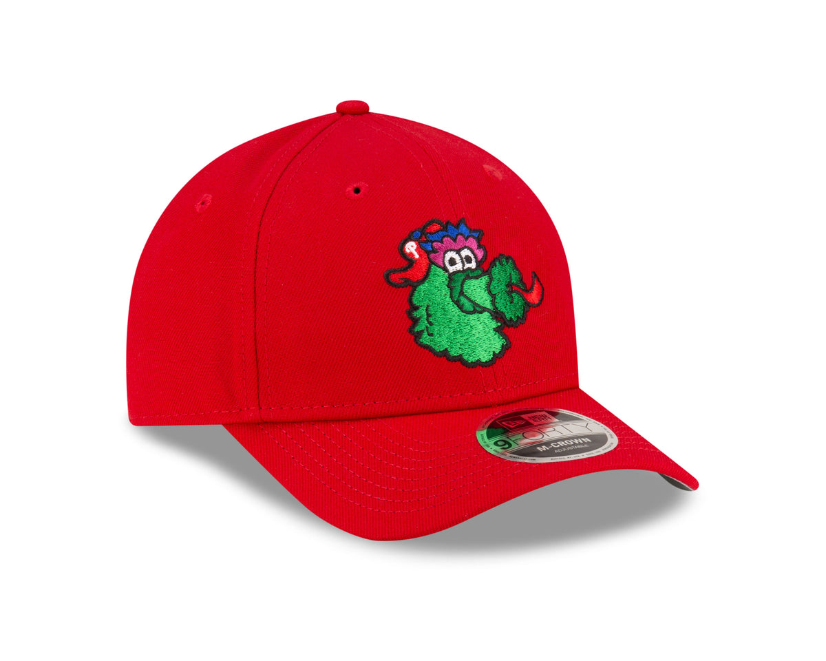 Philadelphia Phillies Red Fanatic New Era M-Crown 9FORTY Adjustable Hat Official Team Hat Sports Fan Cap Official MLB Team Hat Baseball Fan Cap