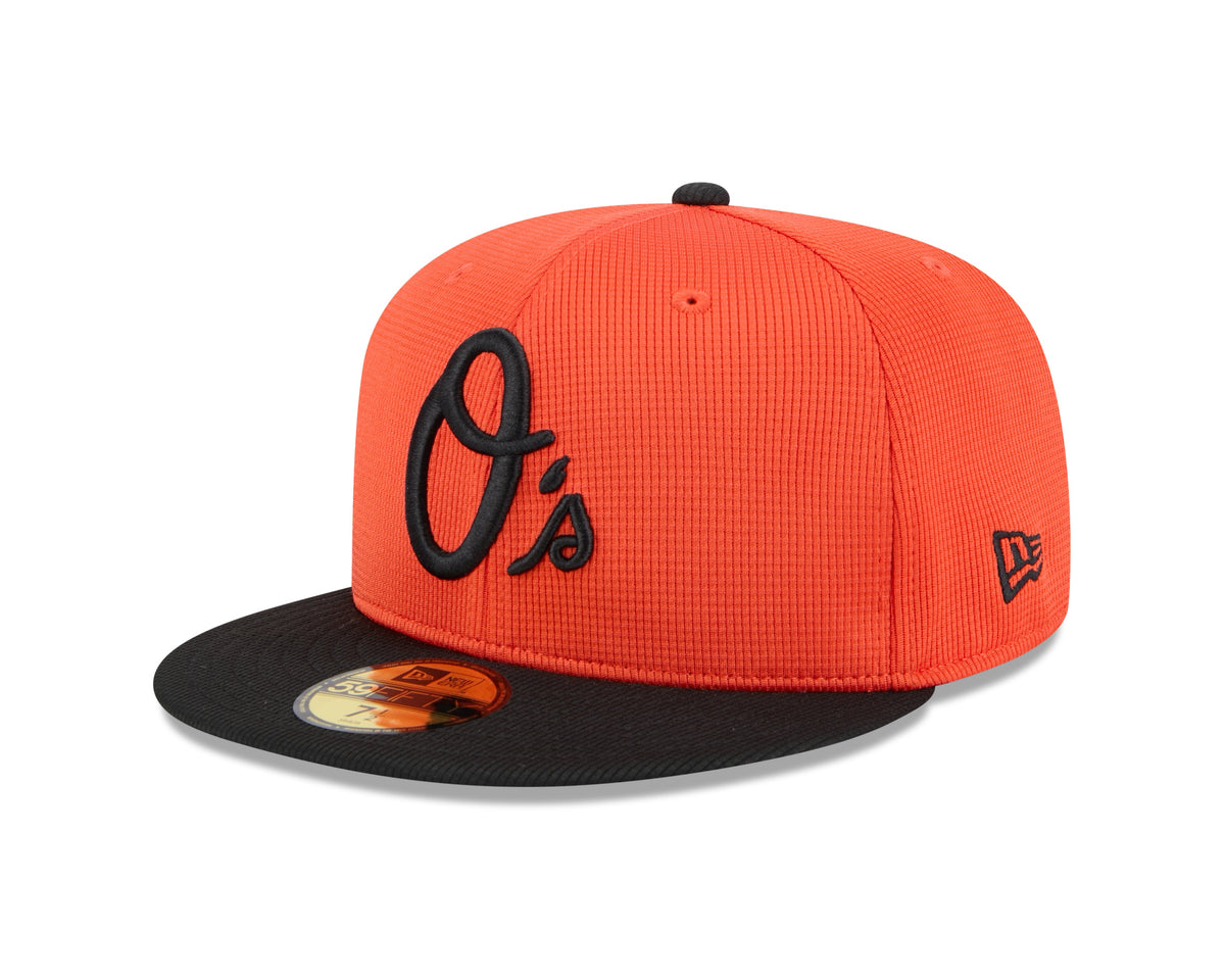Baltimore Orioles New Era Orange 2025 Spring Training 59FIFTY Fitted Hat Official Team Hat Sports Fan Cap Official MLB Team Hat Baseball Fan Cap