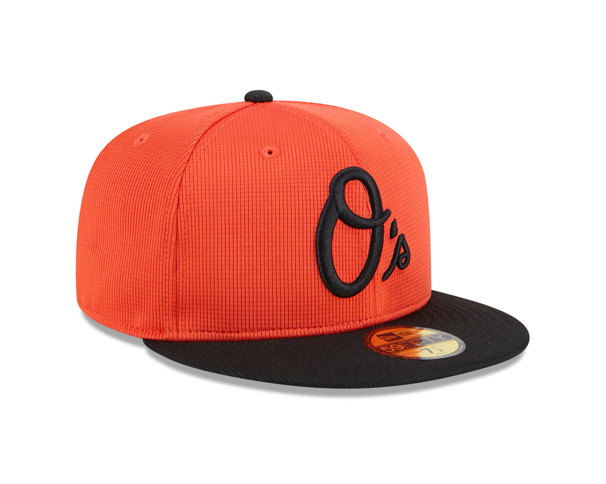Baltimore Orioles New Era Orange 2025 Spring Training 59FIFTY Fitted Hat Official Team Hat Sports Fan Cap Official MLB Team Hat Baseball Fan Cap
