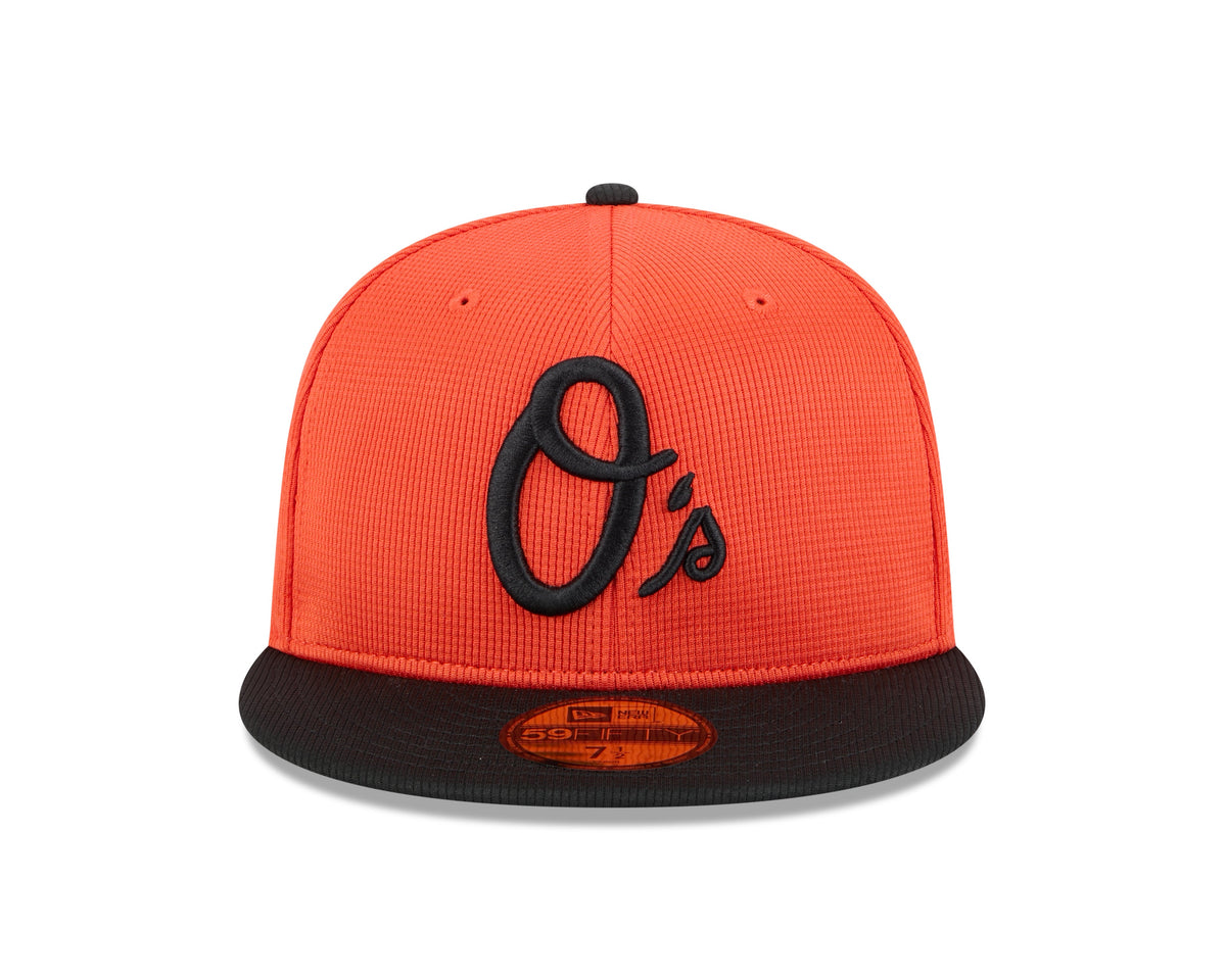 Baltimore Orioles New Era Orange 2025 Spring Training 59FIFTY Fitted Hat Official Team Hat Sports Fan Cap Official MLB Team Hat Baseball Fan Cap