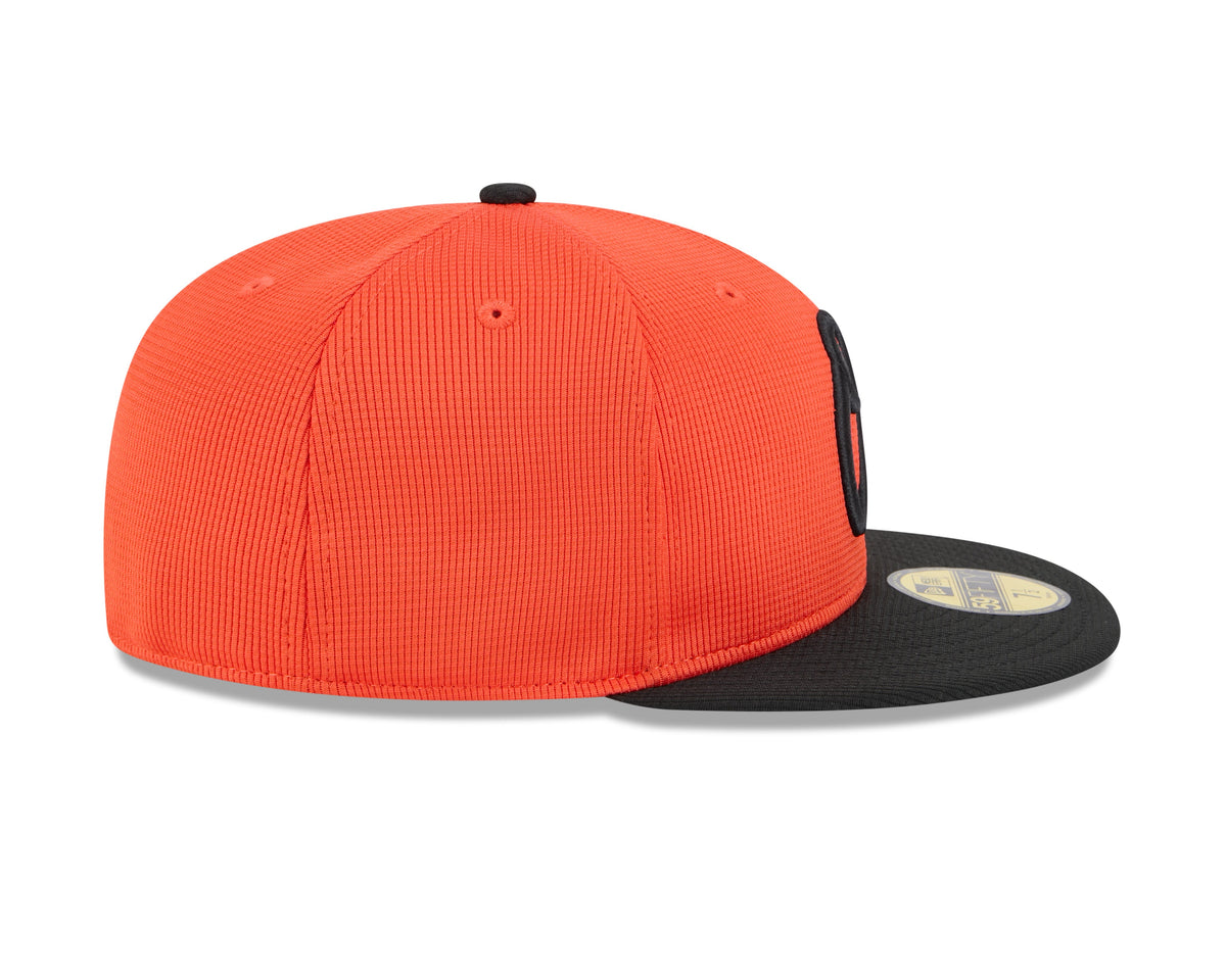 Baltimore Orioles New Era Orange 2025 Spring Training 59FIFTY Fitted Hat Official Team Hat Sports Fan Cap Official MLB Team Hat Baseball Fan Cap