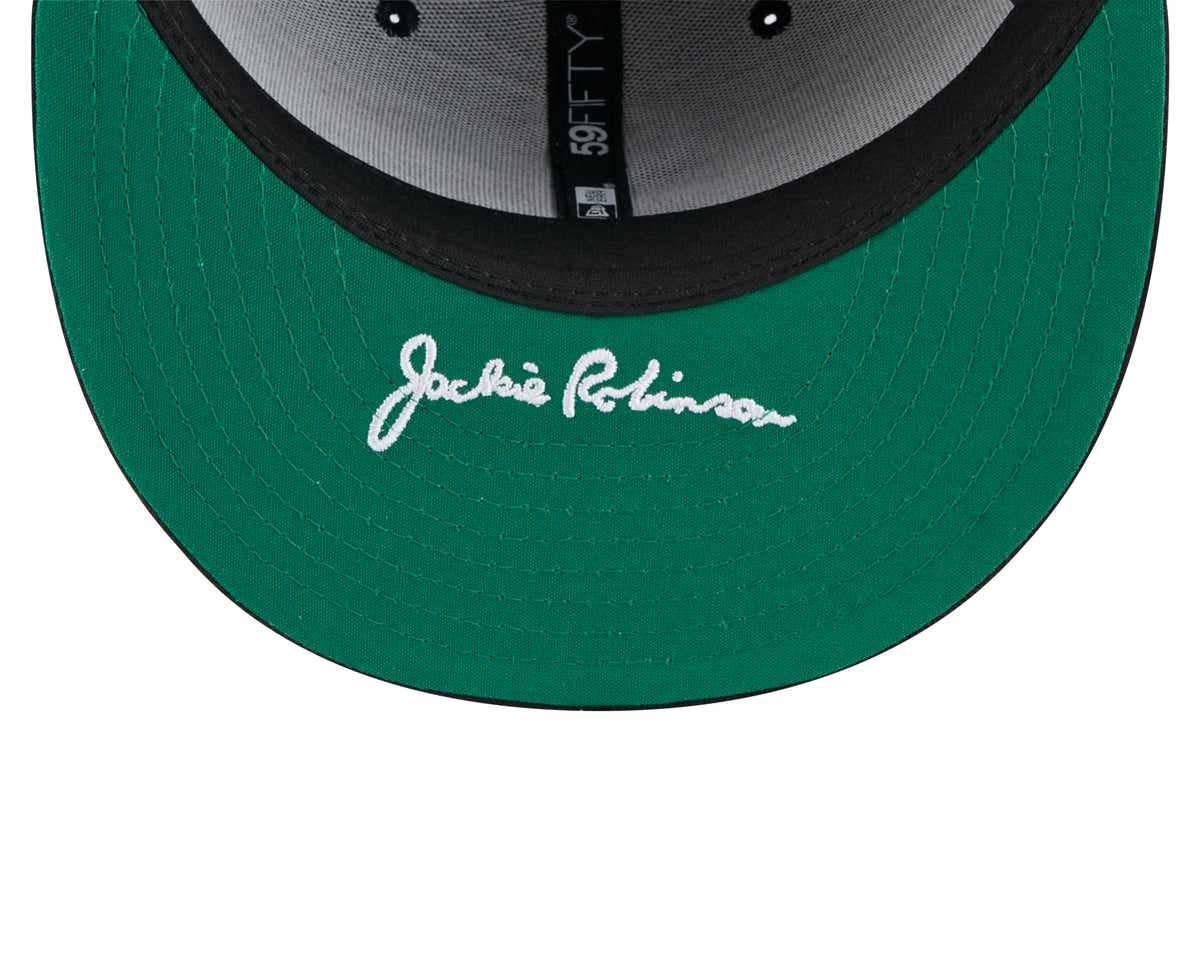 Chicago White Sox Jackie Robinson Day 25 New Era Black Game Authentic Collection On-Field 59FIFTY Fitted Hat Official Team Hat Sports Fan Cap Official