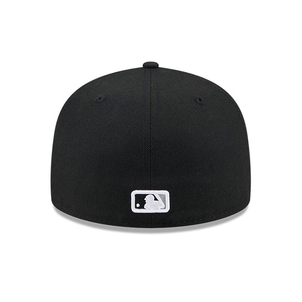 Chicago White Sox Jackie Robinson Day 25 New Era Black Game Authentic Collection On-Field 59FIFTY Fitted Hat Official Team Hat Sports Fan Cap Official