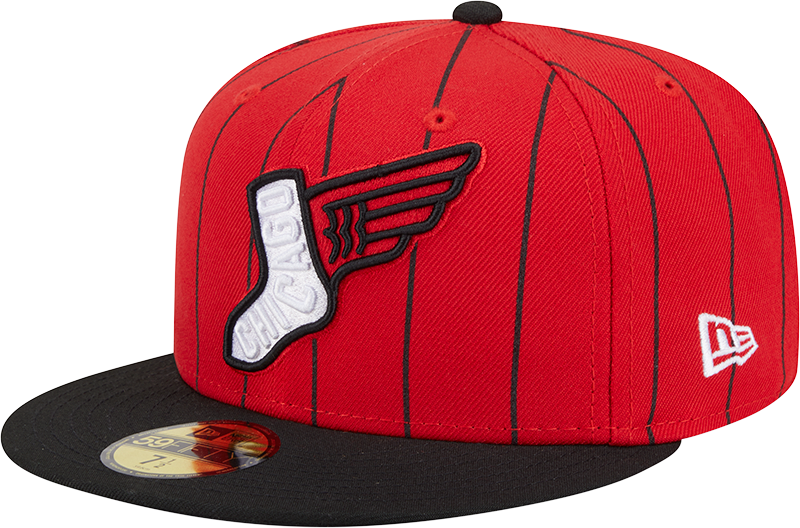 Chicago White Sox New Era 2025 26 City Connect 59FIFTY Fitted Hat - Red Black Official Team Hat Sports Fan Cap Official MLB Team Hat Baseball Fan Cap