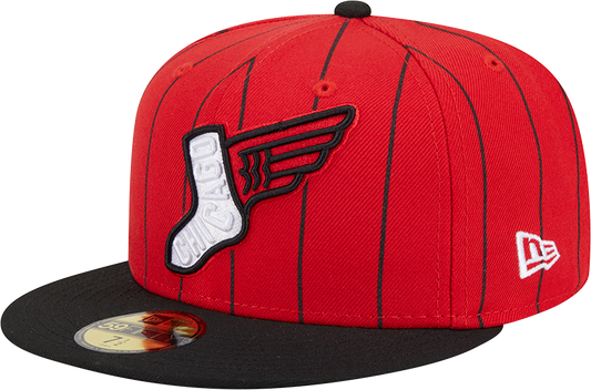 Chicago White Sox New Era 2025 26 City Connect 59FIFTY Fitted Hat - Red Black Official Team Hat Sports Fan Cap Official MLB Team Hat Baseball Fan Cap