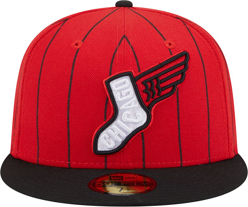 Chicago White Sox New Era 2025 26 City Connect 59FIFTY Fitted Hat - Red Black Official Team Hat Sports Fan Cap Official MLB Team Hat Baseball Fan Cap