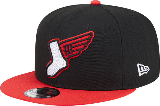 Chicago White Sox New Era 2025 City Connect Alternate 9FIFTY Snapback Hat - Red Black Official Team Hat Sports Fan Cap Official MLB Team Hat Baseball