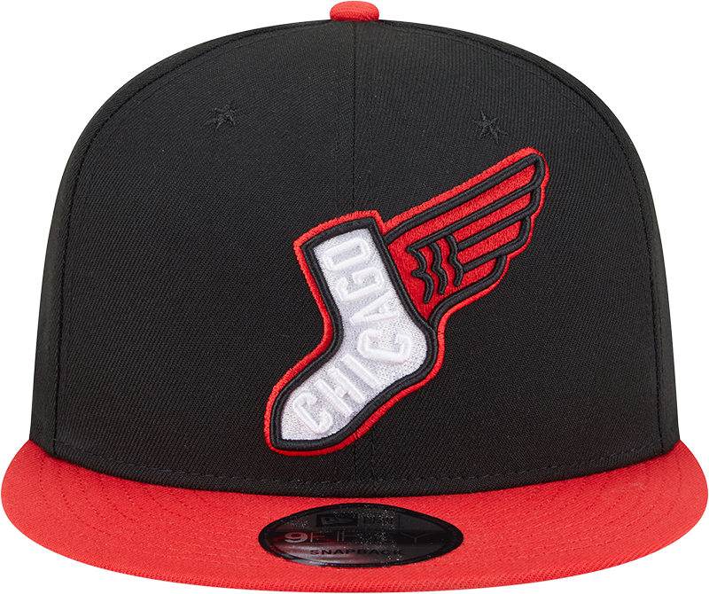 Chicago White Sox New Era 2025 City Connect Alternate 9FIFTY Snapback Hat - Red Black Official Team Hat Sports Fan Cap Official MLB Team Hat Baseball